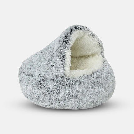 Cozycave | Soft Plush Calming Pet Retreat Bed | Non-Slip Base | Anxiety Relief | Snuggle and Sleep Comfortably | Supportive Cushion | For Dogs Who Love to Dig | Cozy Safe Space | Warm and Secure Design