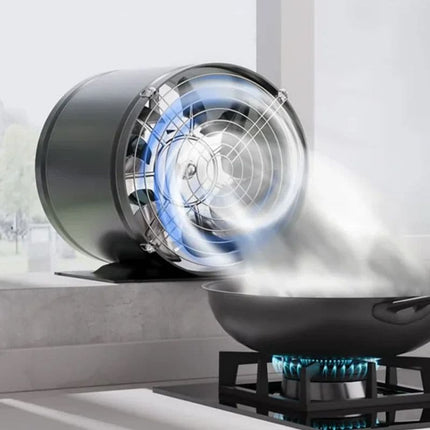 Powerful Silent Ventilation Fan | Copper Motor | Thickened Blades | Reduces Odors & Smoke | Corrosion Resistant | Suitable for Kitchen, Office & More | Multiple Sizes | Black & White Options