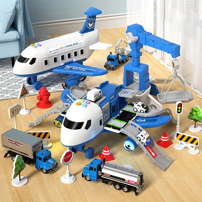 MegaPlane™ Interactive Toy | Working Lights & Sounds | Sturdy Construction | Educates Coordination & Creativity | Accessories Included | Playset for Kids | Aviation Adventure | Ages 3+