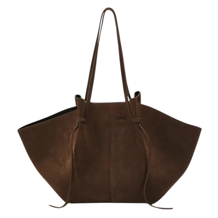 ANGEL | Vintage Inspired Faux Suede Tote for Women | Large Capacity Shoulder Purse | Versatile Everyday Handbag