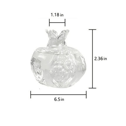 Handmade Pomegranate Shape Borosilicate Glass Hydroponic Propagation Vase | Versatile Home Decor | Transparent for Plant Viewing | Temperature Resistant | Small/Large Sizes | Shelf Decoration