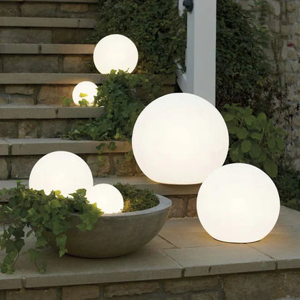 GlowSphere | Spherical Outdoor Accent Lighting | Weatherproof LED Garden Light with Remote | 16 Color Options | Ideal for Patios, Lawns, Verandas | Long-lasting Battery | Indoor/Outdoor Use