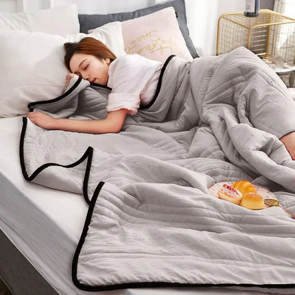 Cooling Blanket | Breathable & Lightweight | Bamboo & Cotton Fiber | Refreshing Comfort | Perfect for Bed & Sofa | Summer Essential | CoolBreeze | Multiple Sizes Available