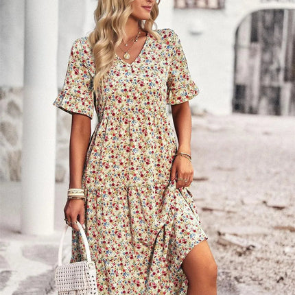 Dames Zomerjurk met Korte Mouwen - Visconte