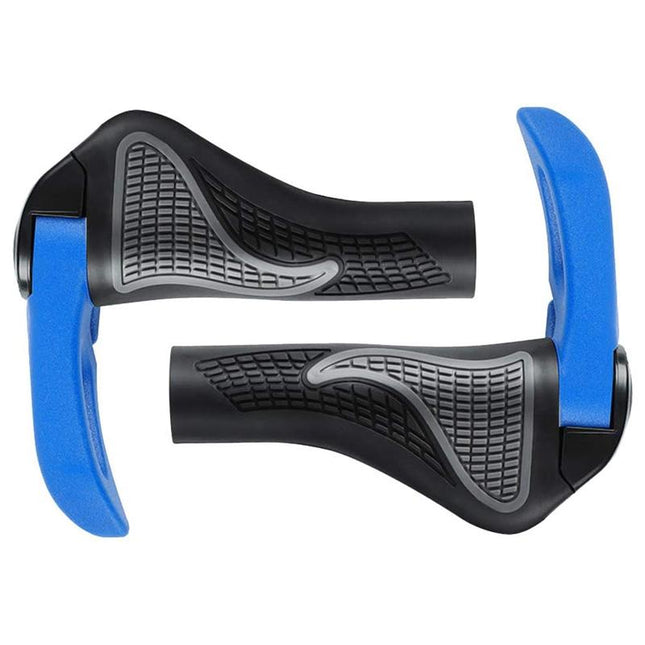 Ergonomic Bicycle Grips | Hand & Wrist Comfort | 180° Rotatable Handlebar Ends | Easy Installation | Universal Fit 22.2 mm Diameter | Unisex | Aluminum Alloy | Multiple Colors | 350g