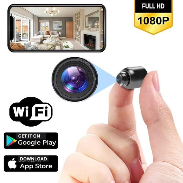 Minieye | 1080p HD Wireless Childcare Camera | Night Vision | Motion Detection | 160° Wide Angle Lens | Long Battery Life | Discreet Design | Remote Access | 128GB SD Card Support