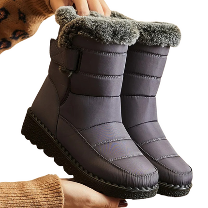 LAINEY | Women's Waterproof Fur Lined Ankle Boots | Low Heel Winter Footwear | Warm Snowproof Design