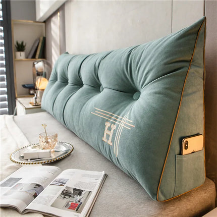 EmbraceNest Large Plush Support Pillow | Rectangular Design | Soft Eco-Friendly Fabric | Versatile Comfort | Ideal for Home Relaxation | 60x50x20 cm | High-Quality Cotton Plush | Premium PP Filling