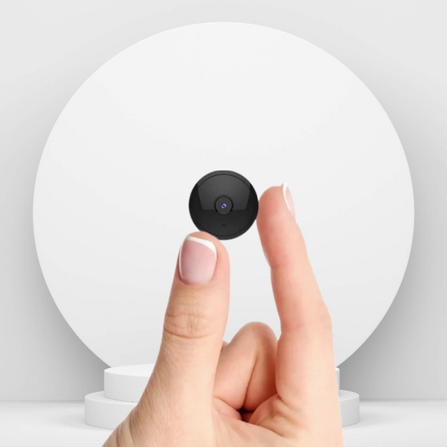 Magnetic Mini WiFi Surveillance Camera | 4K Ultra HD | Night Vision | Motion Detection | Remote Monitoring | 160° Viewing Angle | Smartphone App Control | Loop Recording | Home Office Security