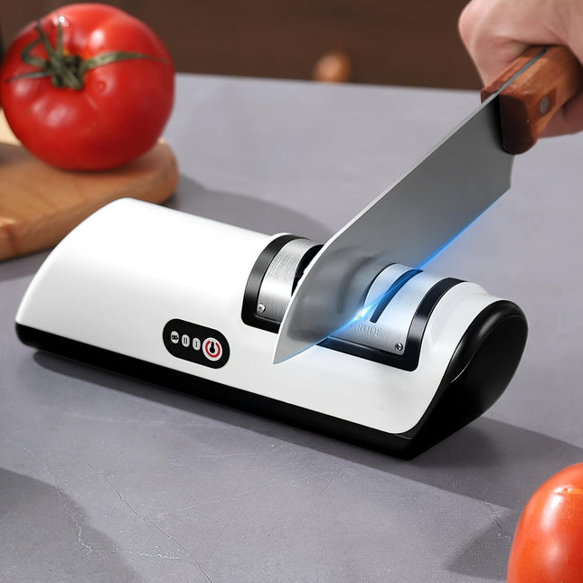 Automatic USB Electric Knife Sharpener | Dual Sharpening Modes for Knives & Tools | Kitchen Essential with Safe, User-Friendly Design