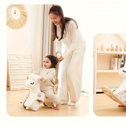 2-in-1 Kids Rocking Horse & Balance Bike | Safe, Durable & Colorful Ride-On Toy for Motor Skill Development | Ages 1-3