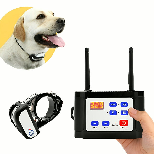 SafeZone Wireless Dog Boundary Collar | Animal-Friendly Training & Correction | Rechargeable & Water Resistant | 500m Range