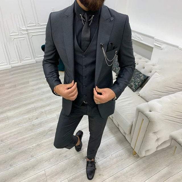 Vinc | Premium Men's Suit | Formal & Casual Versatility | Cotton/Polyester Blend | Multiple Colors | Machine Washable