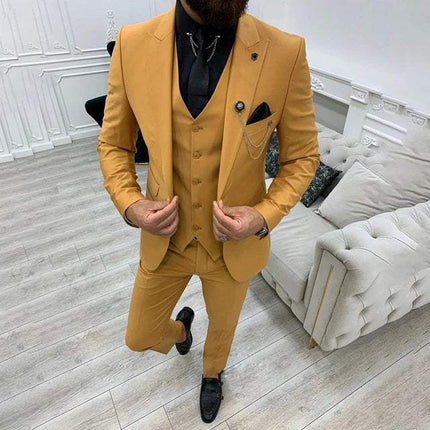 Vinc | Premium Men's Suit | Formal & Casual Versatility | Cotton/Polyester Blend | Multiple Colors | Machine Washable