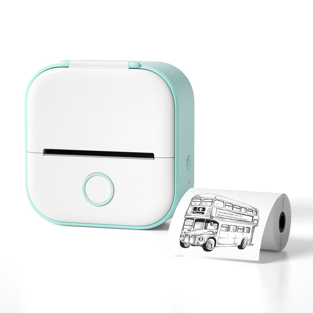 Portable Mini Bluetooth Printer | Print Photos, Labels & Memos On-the-Go | Ink-Free Technology | Sticky Backing | Mobile Integration with iOS & Android | Compact & Rechargeable | Easy Printing from Smartphone