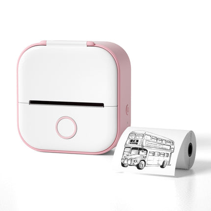 Portable Mini Bluetooth Printer | Print Photos, Labels & Memos On-the-Go | Ink-Free Technology | Sticky Backing | Mobile Integration with iOS & Android | Compact & Rechargeable | Easy Printing from Smartphone