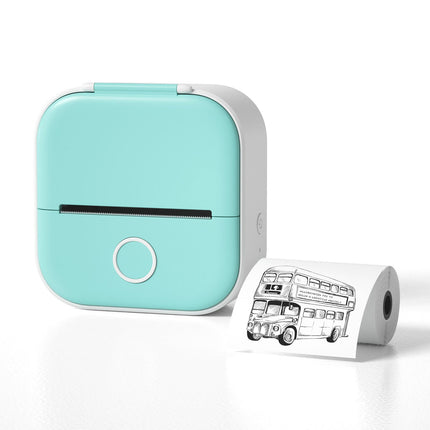 Portable Mini Bluetooth Printer | Print Photos, Labels & Memos On-the-Go | Ink-Free Technology | Sticky Backing | Mobile Integration with iOS & Android | Compact & Rechargeable | Easy Printing from Smartphone