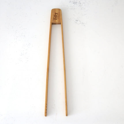 3 Piece Wooden Cooking Utensil Set | Includes Bamboo Tongs, Teak Pasta Scoop, Acacia Whisk | Durable & Non-Reactive for Safe Cooking | Ideal for Professional Chefs & Home Cooks