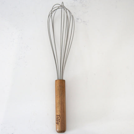 3 Piece Wooden Cooking Utensil Set | Includes Bamboo Tongs, Teak Pasta Scoop, Acacia Whisk | Durable & Non-Reactive for Safe Cooking | Ideal for Professional Chefs & Home Cooks