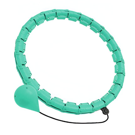 Smart Weighted Hula Hoop | Core Toning and Calorie Burning Fitness Circle | Adjustable Waist Up to 43 Inches | Detachable Parts | Silent Rotating Bearings | Home Exercise Solution | Durable ABS Material