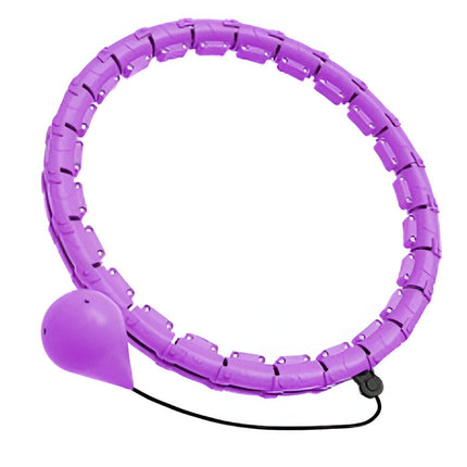 Smart Weighted Hula Hoop | Core Toning and Calorie Burning Fitness Circle | Adjustable Waist Up to 43 Inches | Detachable Parts | Silent Rotating Bearings | Home Exercise Solution | Durable ABS Material