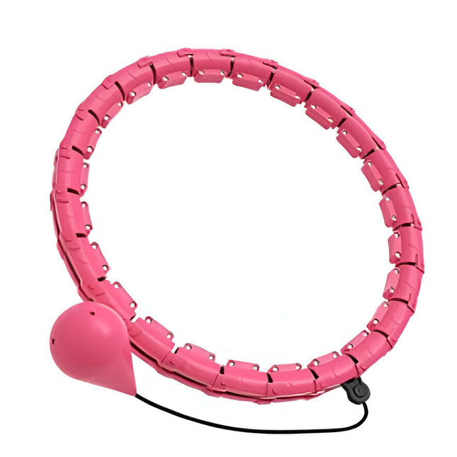 Smart Weighted Hula Hoop | Core Toning and Calorie Burning Fitness Circle | Adjustable Waist Up to 43 Inches | Detachable Parts | Silent Rotating Bearings | Home Exercise Solution | Durable ABS Material