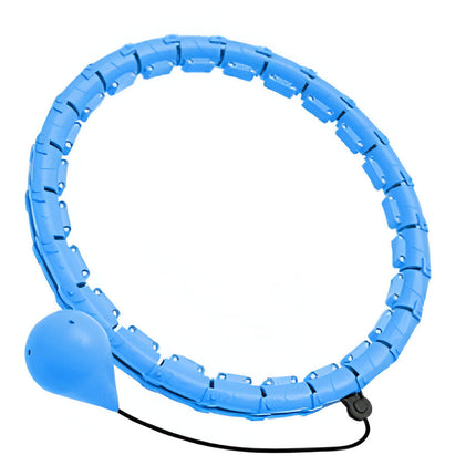 Smart Weighted Hula Hoop | Core Toning and Calorie Burning Fitness Circle | Adjustable Waist Up to 43 Inches | Detachable Parts | Silent Rotating Bearings | Home Exercise Solution | Durable ABS Material