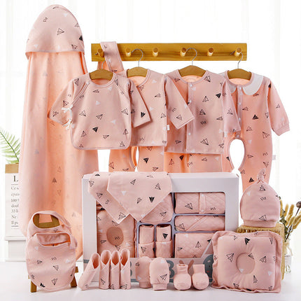 Newborn Pure Cotton Gift Set | 80 cm | Chinese Style | Four-Season Pink & Mist Blue Options