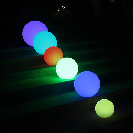 GlowSphere | Spherical Outdoor Accent Lighting | Weatherproof LED Garden Light with Remote | 16 Color Options | Ideal for Patios, Lawns, Verandas | Long-lasting Battery | Indoor/Outdoor Use