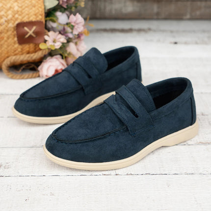 AURORA | Women's Suede Slip-On Loafers | All-Day Comfort | Versatile Style | Breathable Fit