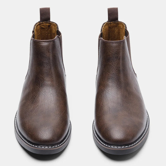 ROBERTO | Timeless Leather High-Top Sneakers | Men's Fashion Footwear | Sophisticated Elegant Design | Versatile Black│Durable Luxurious Finish