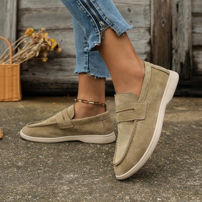 AURORA | Women's Suede Slip-On Loafers | All-Day Comfort | Versatile Style | Breathable Fit
