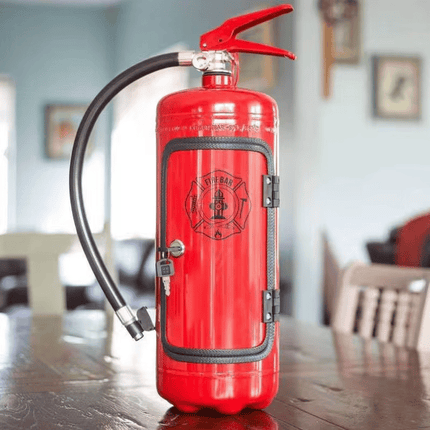 Gift Can Bar Set | Fire Extinguisher Mini Bar | Unique Metal Beverage Container | Realistic Design | Ideal for Firefighters | Perfect for Father's Day, Anniversaries, Birthdays | 8-Liter Capacity | LxWxH: 13.7x5.9x4.7 inches