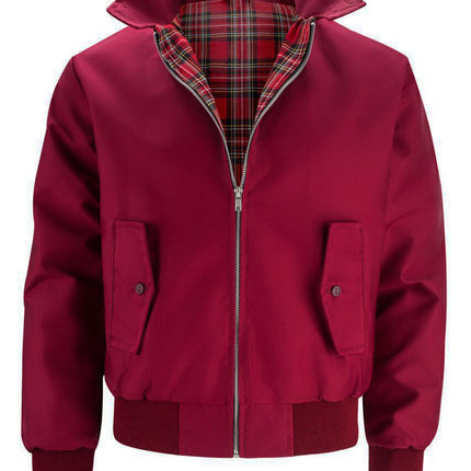 Ryder Men's Harrington Jacket | Tailored Stitching | Ribbed Cuffs & Hem | Premium Fabric | Multi-layered Lining | Folded Collar | Versatile Style | Formal & Casual Wear