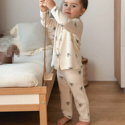 Mini Fashion™ | Breathable Cotton Sleepwear Set for Children | Soft Unisex Design | Hypoallergenic | Size 1 to 5 Years