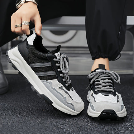 Men's Breathable Low Top Sneakers | Casual Style | Non-Slip Sole | Everyday Comfort | Versatile Spring & Summer Footwear
