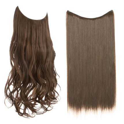 Invisible Wire Hair Extensions | Wavy & Straight Styles | Quick & Secure Application | Lightweight Comfort | Adjustable Wire for Custom Fit | No Clips & Hair-Friendly | Perfect for Effortless Length & Volume