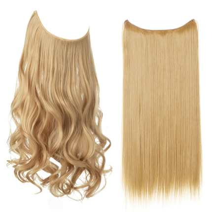 Invisible Wire Hair Extensions | Wavy & Straight Styles | Quick & Secure Application | Lightweight Comfort | Adjustable Wire for Custom Fit | No Clips & Hair-Friendly | Perfect for Effortless Length & Volume