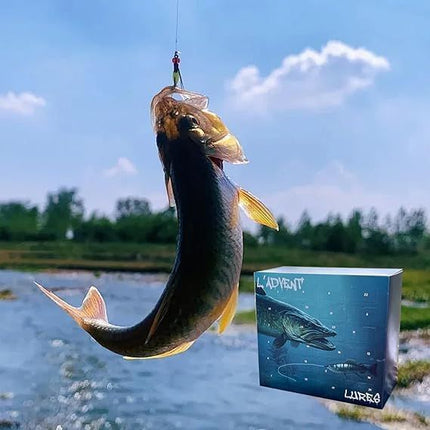 2024 Holiday Advent Calendar | 24 High-Quality Fishing Lures | Surprise Box for Freshwater & Saltwater | Ready-to-Use Lures | Perfect Gift for Anglers