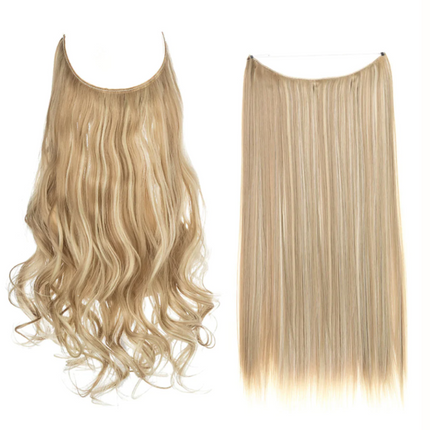Invisible Wire Hair Extensions | Wavy & Straight Styles | Quick & Secure Application | Lightweight Comfort | Adjustable Wire for Custom Fit | No Clips & Hair-Friendly | Perfect for Effortless Length & Volume