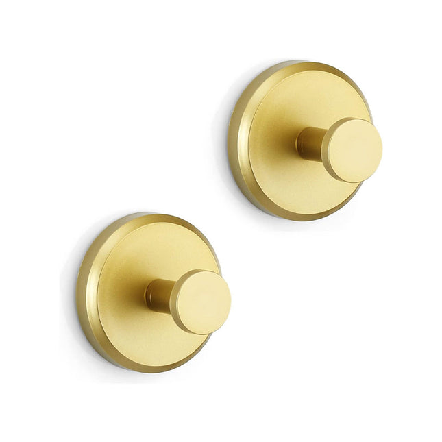 BathroomBuddy | Strong Suction Cup Wall Hooks | Easy Tool-Free Installation | Versatile Storage for Towels & Accessories | Set of 2 | High-Quality Plastic