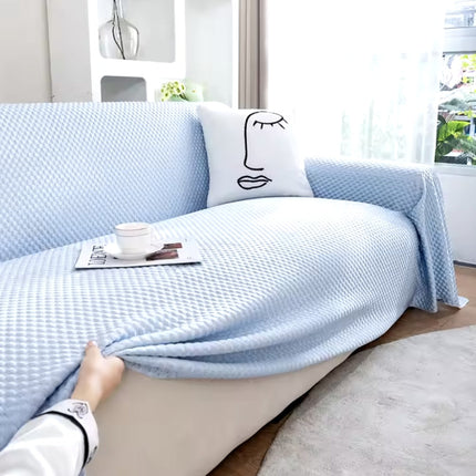 Breathable Non-Slip Sofa Cover | Cool Comfort | Cotton & Polyester Blend | Fits Various Sofa Sizes | Machine Washable | Contemporary Style | Keeps Sofa Fresh & Comfortable