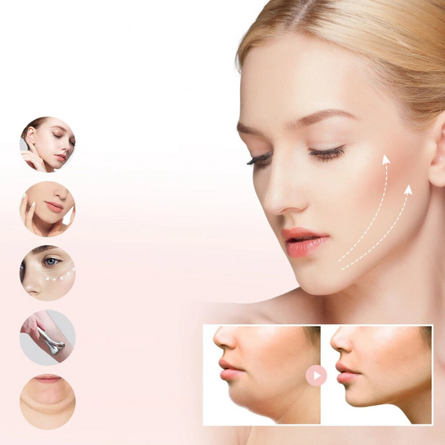 Dermalift Electric Microcurrent Face Tool | Sculpt & Revitalize Skin | Anti-Aging Facial Contouring Device | Collagen Boosting | Portable & Lightweight | Long Battery Life | High-Quality PC & ABS Material