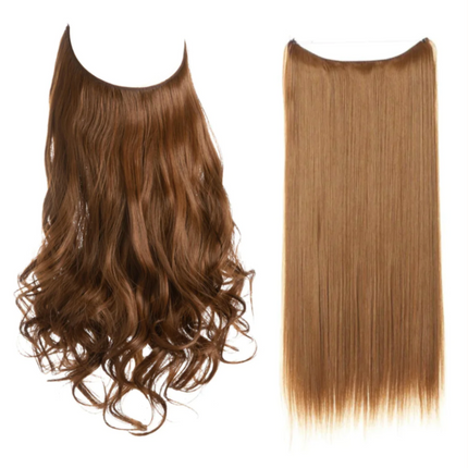 Invisible Wire Hair Extensions | Wavy & Straight Styles | Quick & Secure Application | Lightweight Comfort | Adjustable Wire for Custom Fit | No Clips & Hair-Friendly | Perfect for Effortless Length & Volume