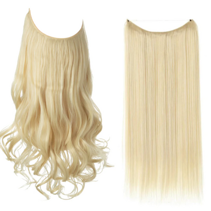 Invisible Wire Hair Extensions | Wavy & Straight Styles | Quick & Secure Application | Lightweight Comfort | Adjustable Wire for Custom Fit | No Clips & Hair-Friendly | Perfect for Effortless Length & Volume