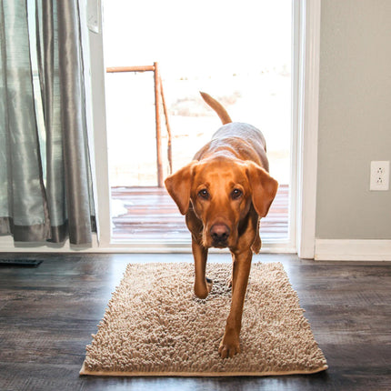 CleanPaw Mat | Absorbent Dog Paw Cleaner | Non-Slip Durable Floor Protection | Easy Machine Wash | Mud & Dirt Free Home