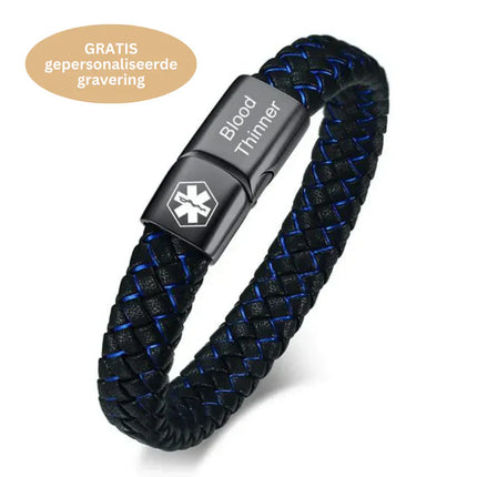 AlertBand | Elegant Safety Bracelet with Personalized Medical ID | Handcrafted Stainless Steel | Diabetic Emergency Alert