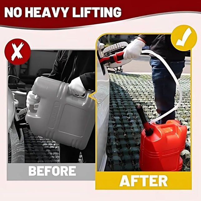 Portable Battery Operated Liquid Transfer Pump | Adjustable Flow Nozzle | Extra Long 3 FT Hose | High-Speed Performance | Compact Design | Ideal for Fuel, Water, and More | 2.2 Gallons per Minute