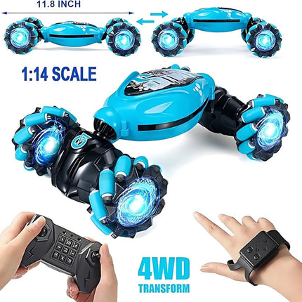 Gesture Sensing RC Car | Advanced Hand Gesture Control | Watch + Remote | Durable Design | High-Speed Stunts | Futuristic Play for Kids & Adults | Includes Rechargeable Battery & Charging Cable | Ages 6+