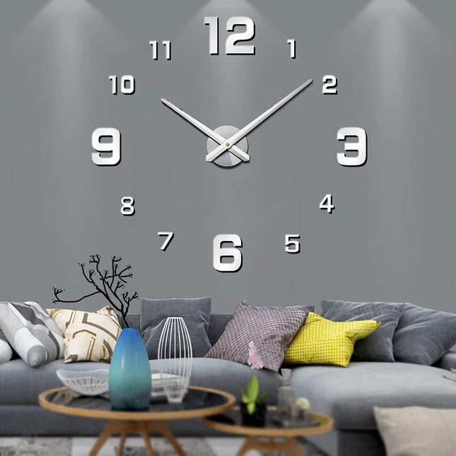 Moderno | Sleek Minimalist Wall Clock | 40 cm Diameter | High-Quality Design | Ideal for Living Room, Kitchen, Office | Easy-to-Read Clear Dial | Requires AA Battery